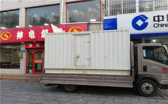 高场办事处出租发电机施工案例